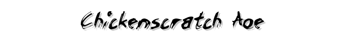 ChickenScratch AOE font